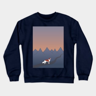 Kooiker Dog in the Mountains Crewneck Sweatshirt